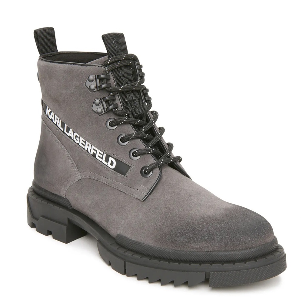 Karl lagerfeld logo mens boots